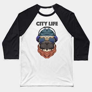 PUG City Life Baseball T-Shirt